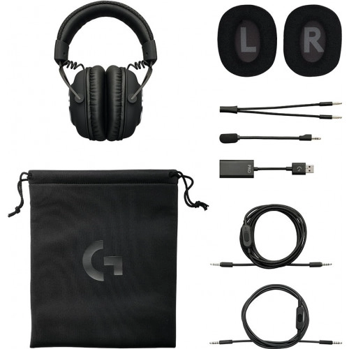 Гарнітура Logitech G PRO X Gaming Headset BLACK USB (981-000818) - зображення 11