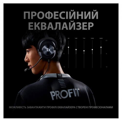 Гарнітура Logitech G PRO X Gaming Headset BLACK USB (981-000818) - зображення 8