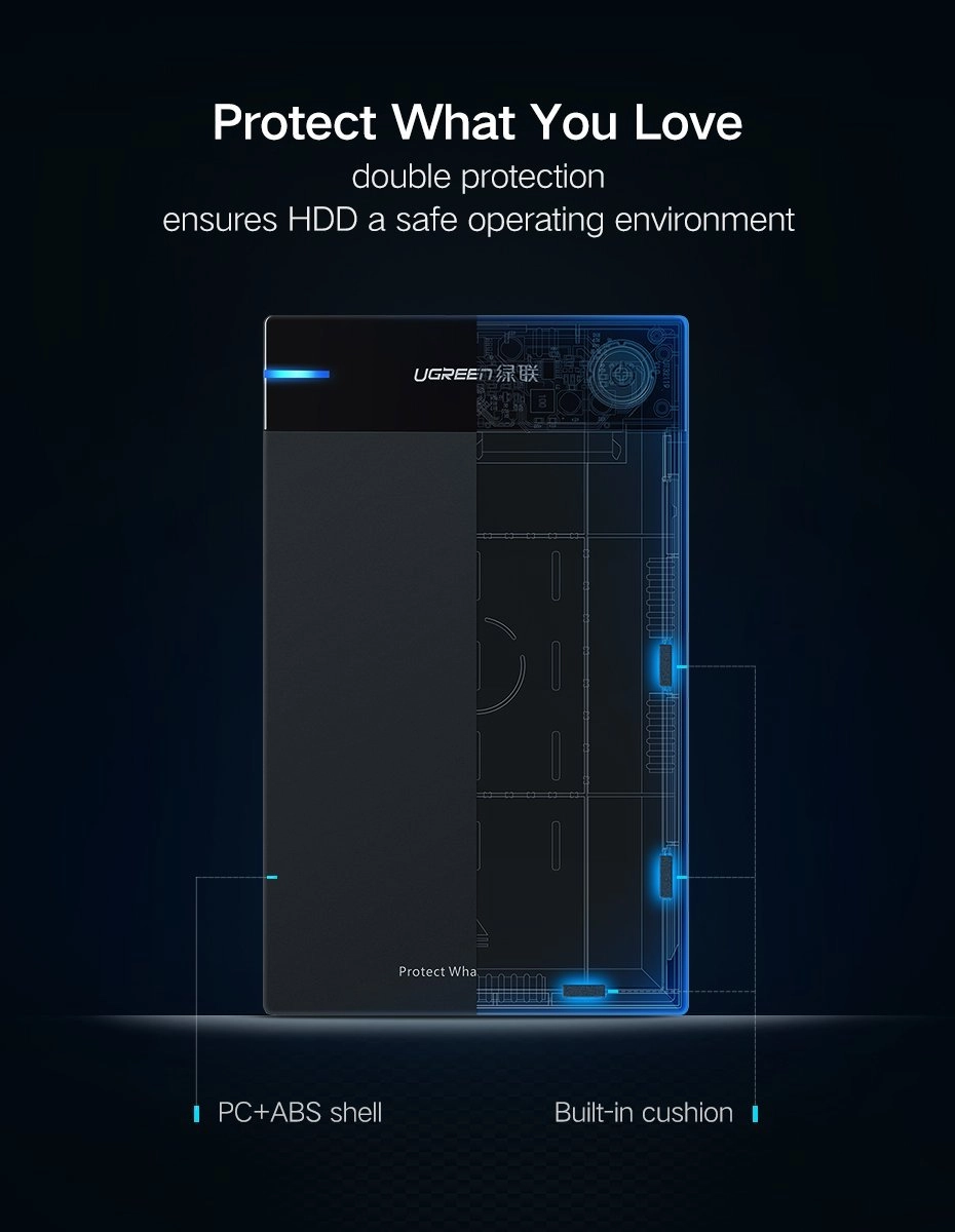 Зовнішня кишеня для HDD UGREEN - зображення 6
