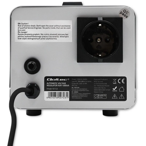 Стабілізатор напруги Qoltec AVR 1000VA - зображення 3
