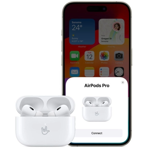 Безпровідні Bluetooth TWS навушники Apple AirPods Pro 2nd Gen with MagSafe Case USB-C (MTJV3) - зображення 7