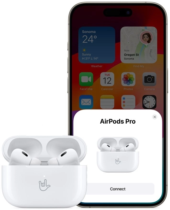 Безпровідні Bluetooth TWS навушники Apple AirPods Pro 2nd Gen with MagSafe Case USB-C (MTJV3) - зображення 7
