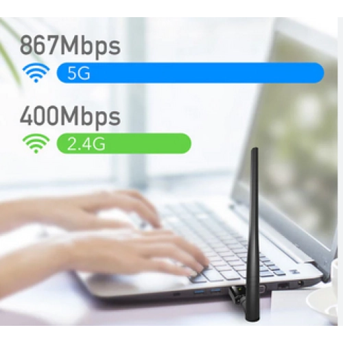 Мережева карта Wireless USB Wi-Fi Cudy WU1400 - зображення 8
