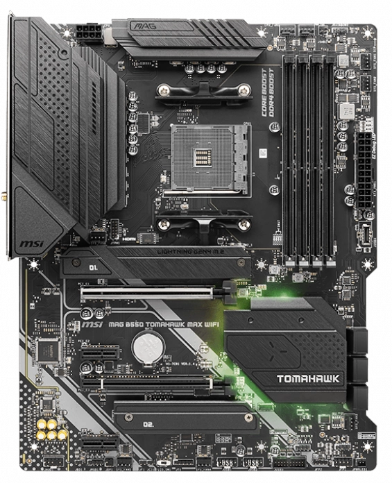 Мат. плата AM4 MSI MAG B550 TOMAHAWK MAX WIFI - зображення 3