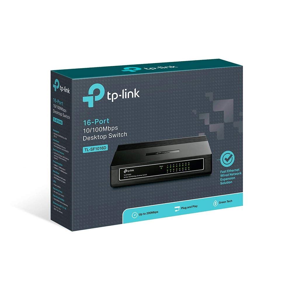 Комутатор Switch TP-Link TL-SF1016D - зображення 4