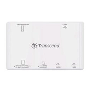 Картрідер зовнішній Transcend TS-RDP7 K\/W USB2.0  USB Хаб - зображення 1